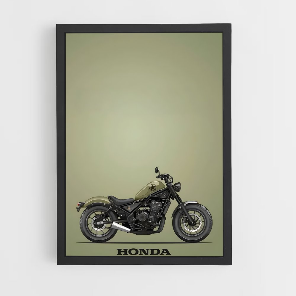 Poster Honda Rebel 500 – affiche Honda Moto (vue 2)